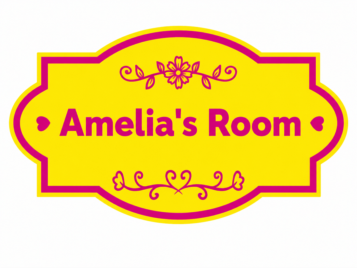 Personalized 3D Bedroom Door Sign – Custom Name & Colors