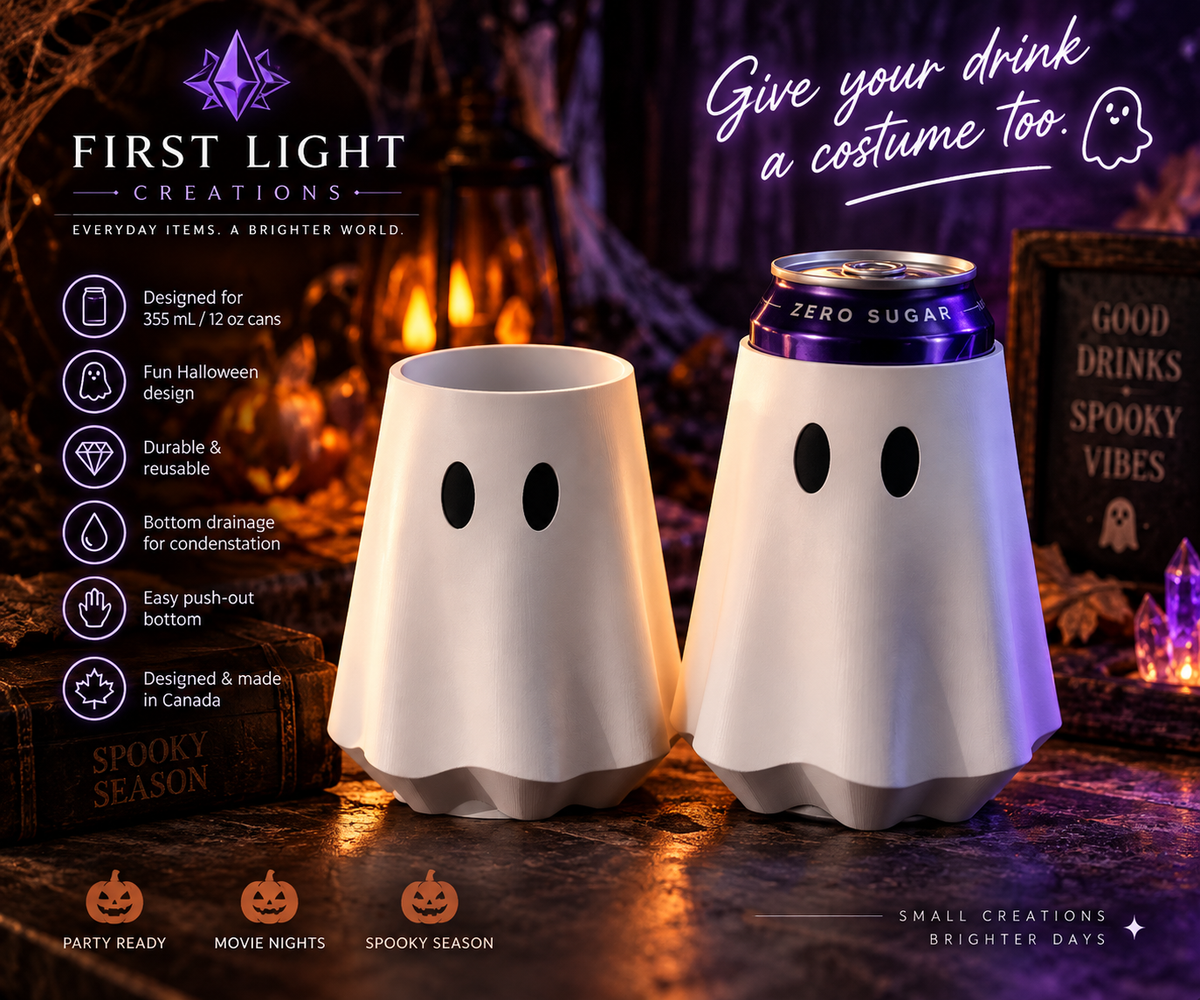 👻 Ghost Can Sleeve — Halloween Drink Holder