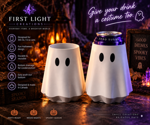 👻 Ghost Can Sleeve — Halloween Drink Holder