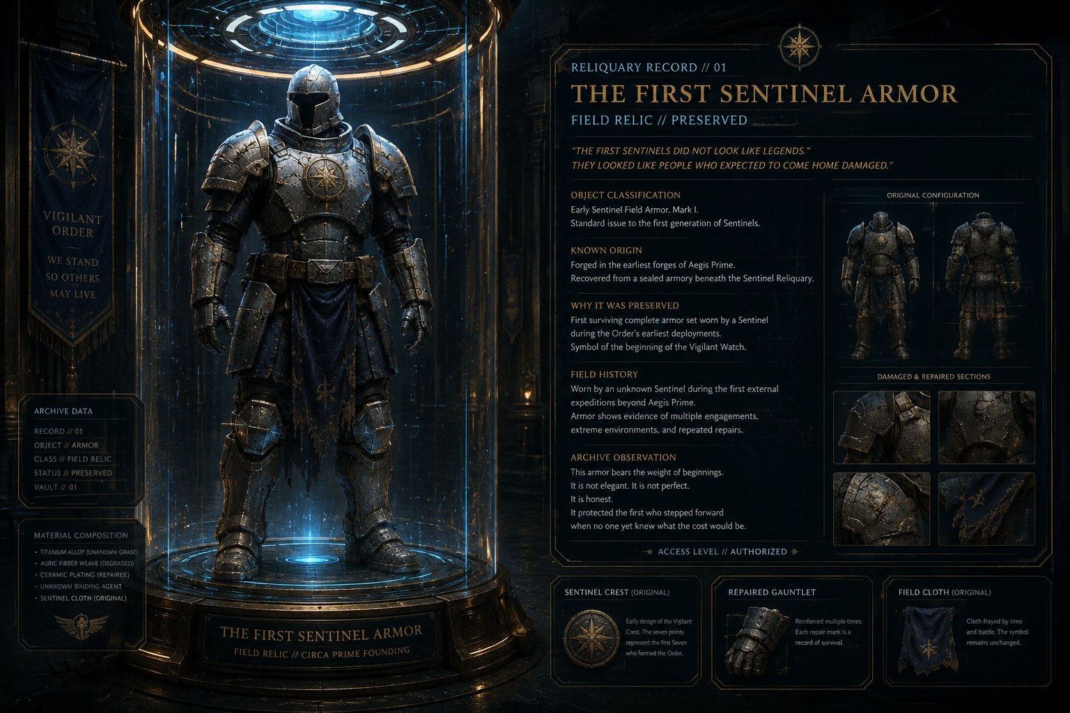 The First Sentinel Armor